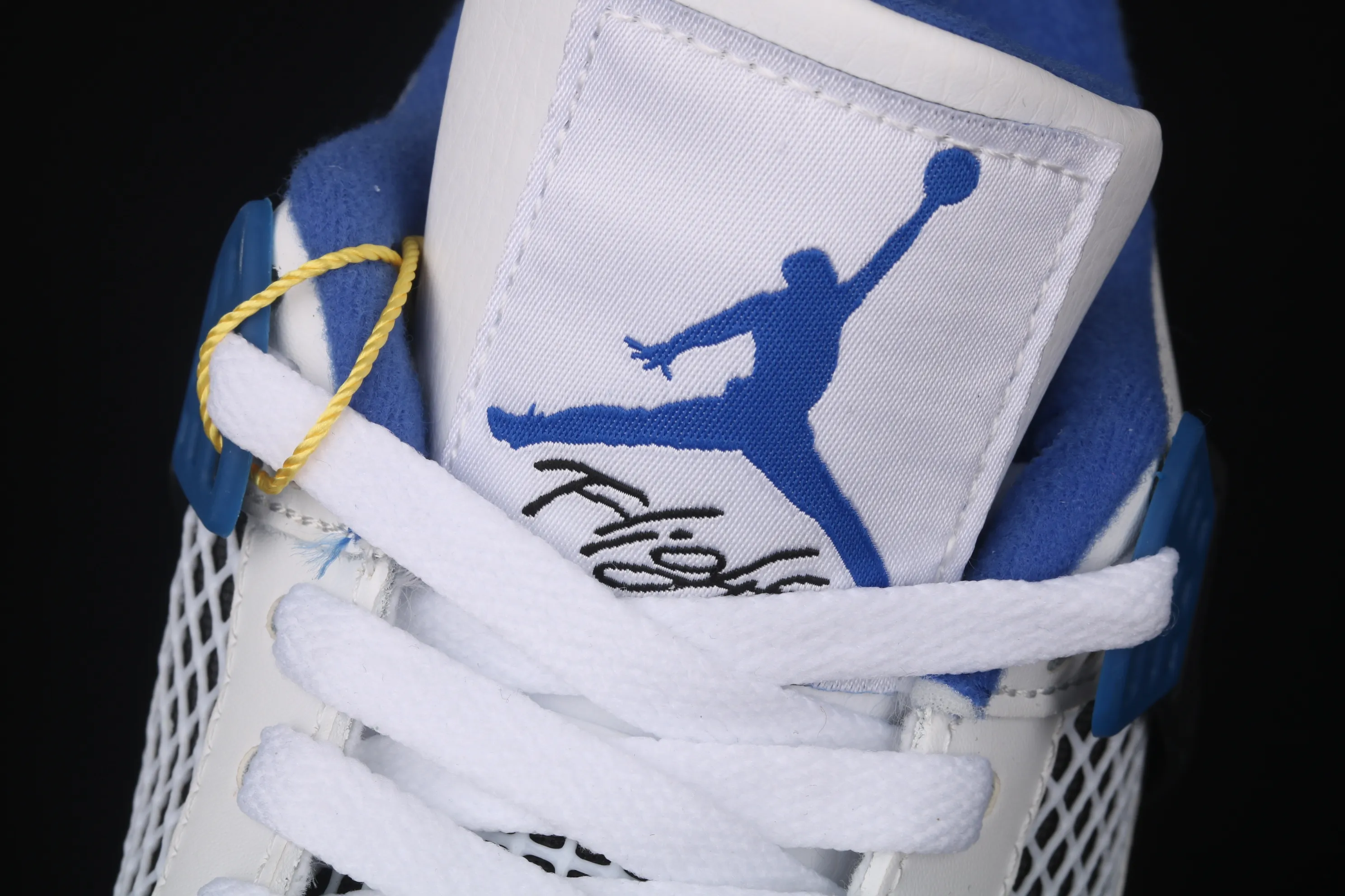 All categories Air Jordan Jordan series basketball shoes Air Jordan 4 G version Air Jordan 4 Retro AJ4 Joe 4 white and blue 308497-117